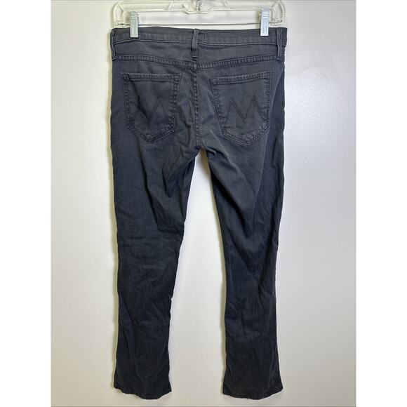 MOTHER Denim The Runaway Flare Jeans 27 Skinny Dipping Black Wash - Picture 2 of 9